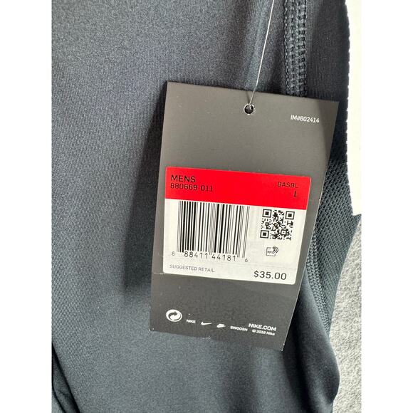 Nike Pro Hyperstrong Black Compression Baseball Slider Mens Size L 880669-011 - Picture 5 of 10